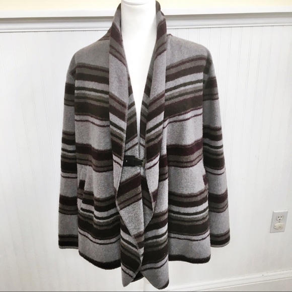 Savile Row Wool Blend Buckle Front Cardigan Large - Picture 1 of 5